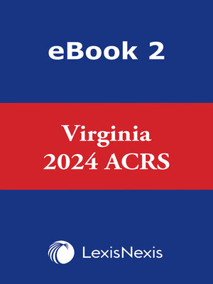 cover image of Virginia Advance Court Rules and Practice Service